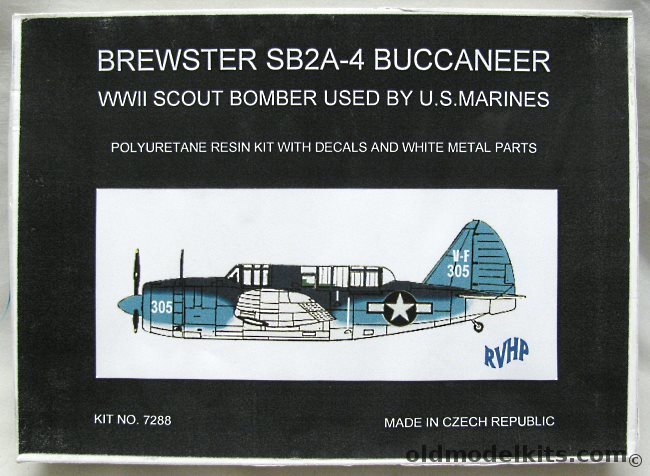 RVHP 1/72 Brewster SB2A-4 Buccaneer or Bermuda, 7288 plastic model kit